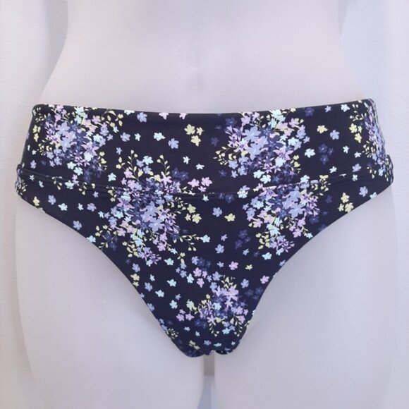 LA VIE EN ROSE Ditsy Splash 2pc Bikini Swimsuit Ruffled Underwire Halter Lace Up - Picture 8 of 16